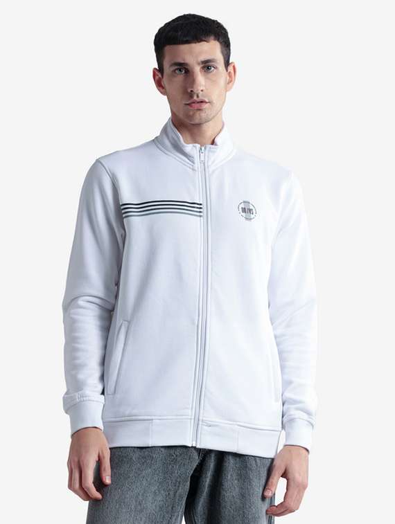 men printed long sleeve regular fit sweatshirt