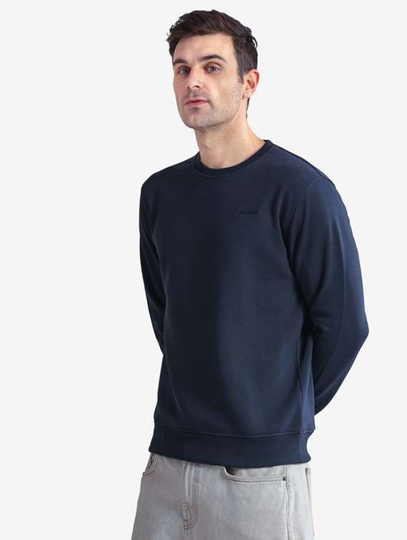 men solid long sleeve regular fit sweatshirt - 22243975 -  Standard Image - 2