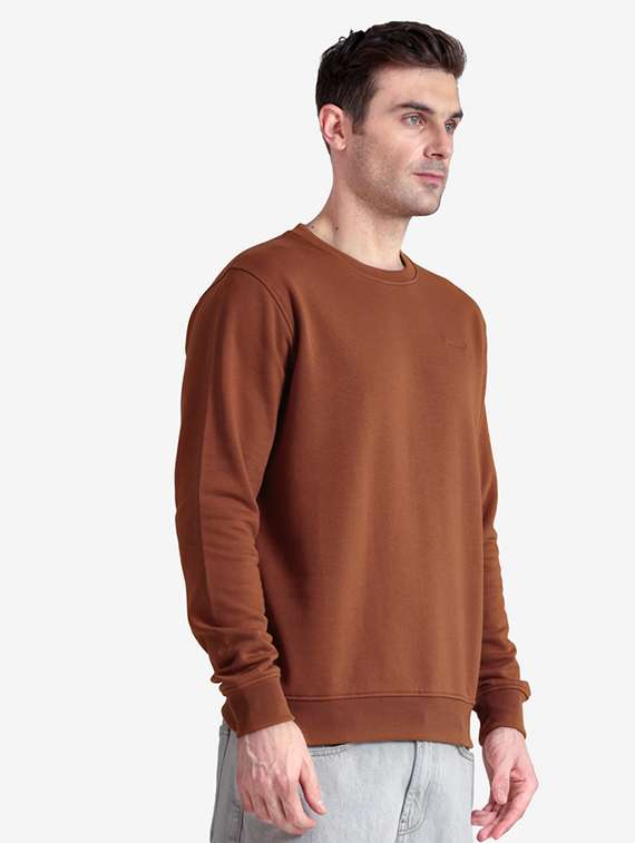 men solid long sleeve regular fit sweatshirt - 22243978 -  Standard Image - 2