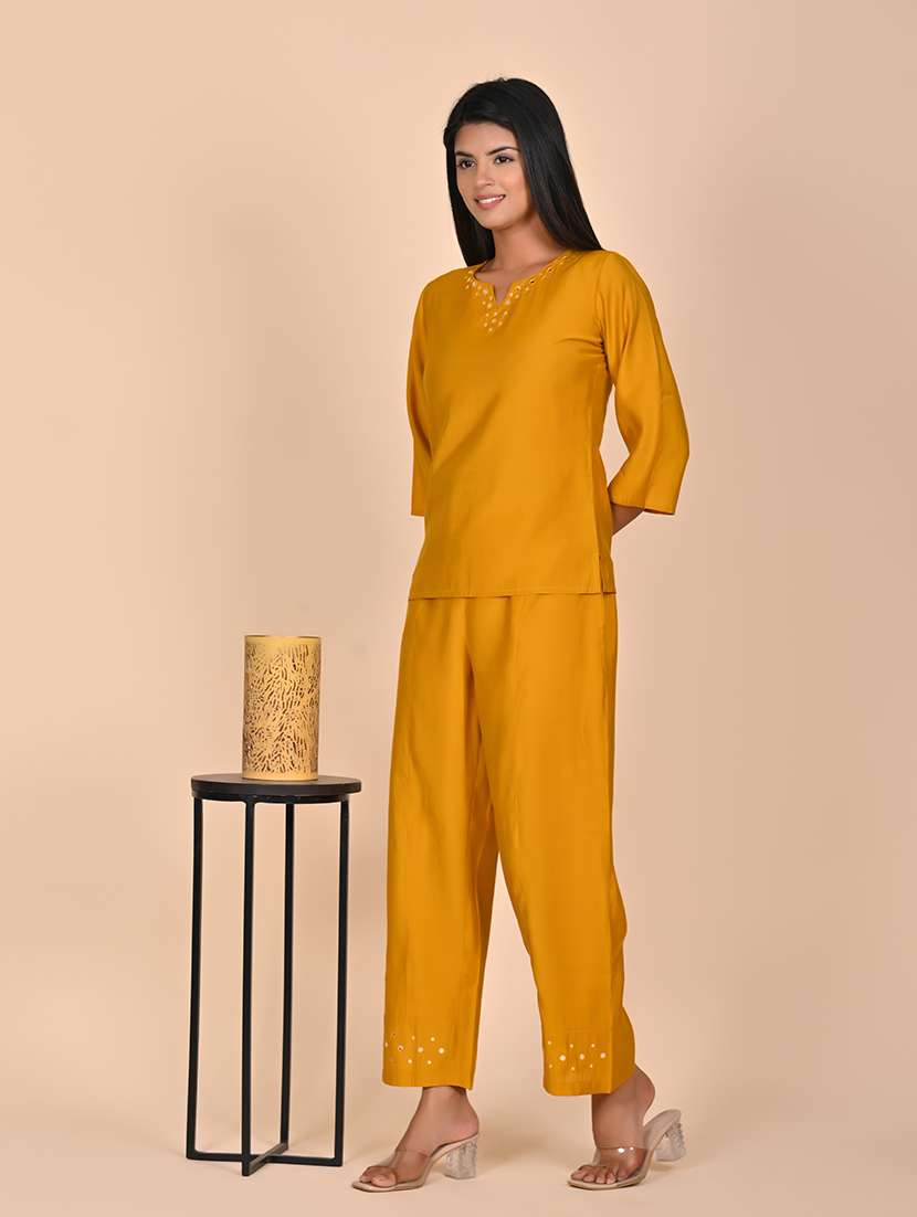 women embellished top and trouser co-ord set - 22244029 -  Standard Image - 2