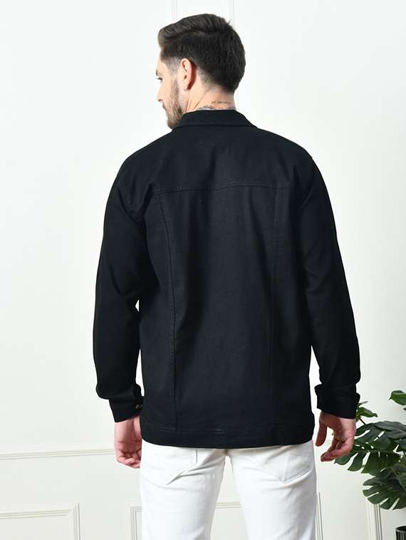men solid long sleeve regualr fit denim jacket - 22244053 -  Standard Image - 2