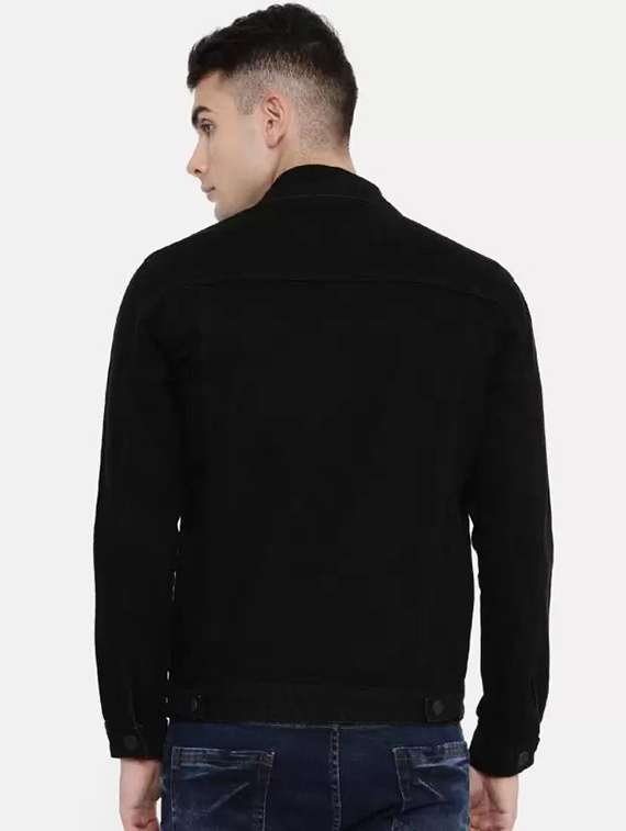 men solid long sleeve denim jacket - 22244081 -  Standard Image - 2