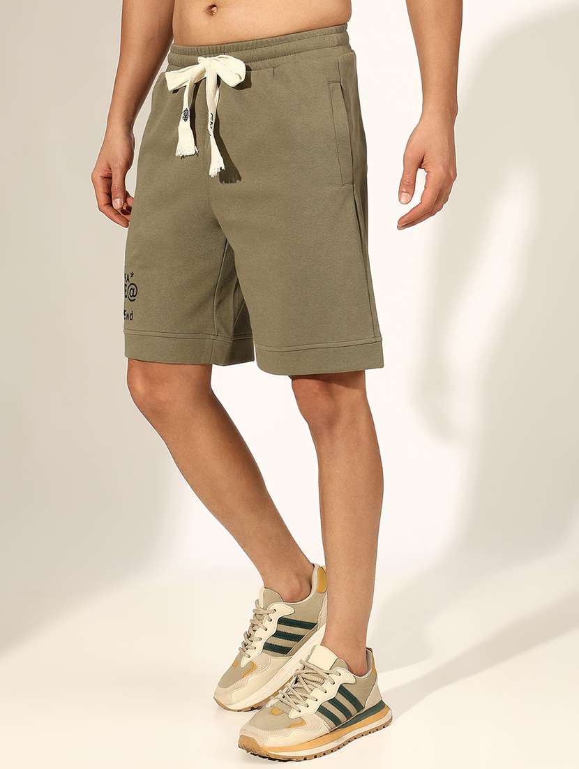 men typographic low rise relaxed fit shorts - 22244198 -  Standard Image - 2