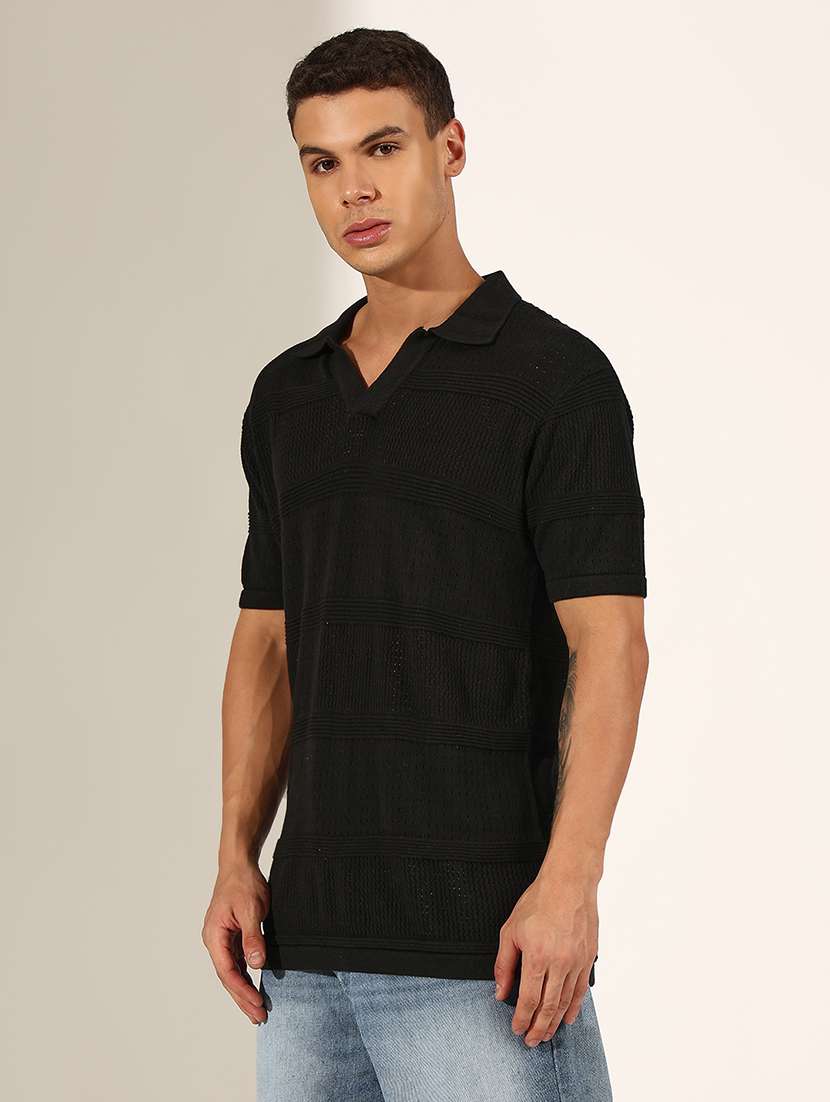 men solid short sleeve polo t-shirt - 22244222 -  Standard Image - 2