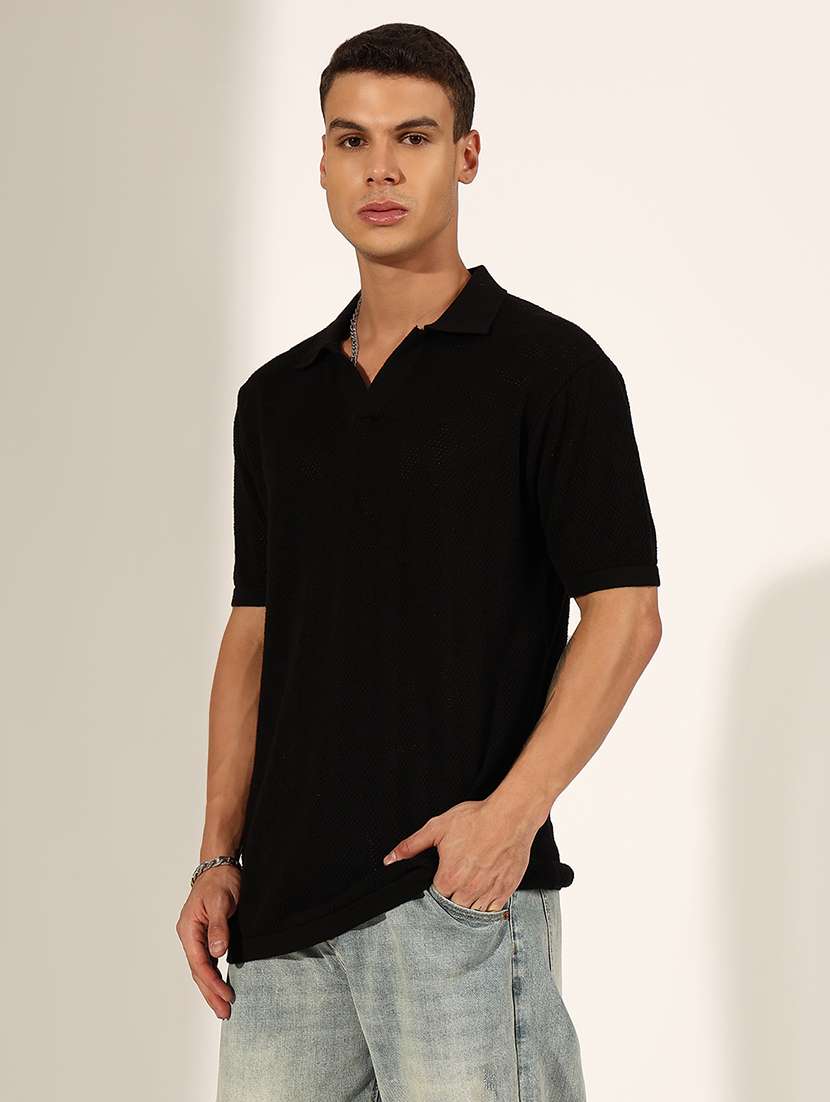 men solid short sleeve polo t-shirt - 22244224 -  Standard Image - 2