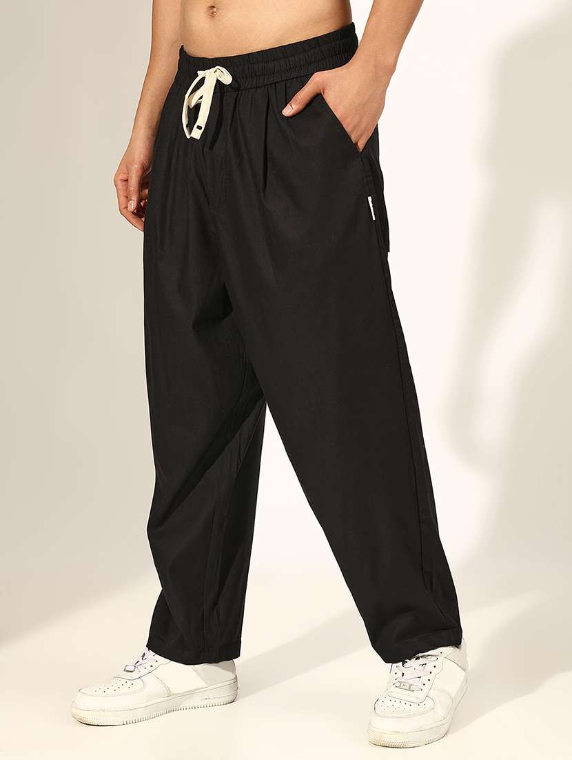 men solid mid rise relaxed fit chinos - 22244233 -  Standard Image - 2