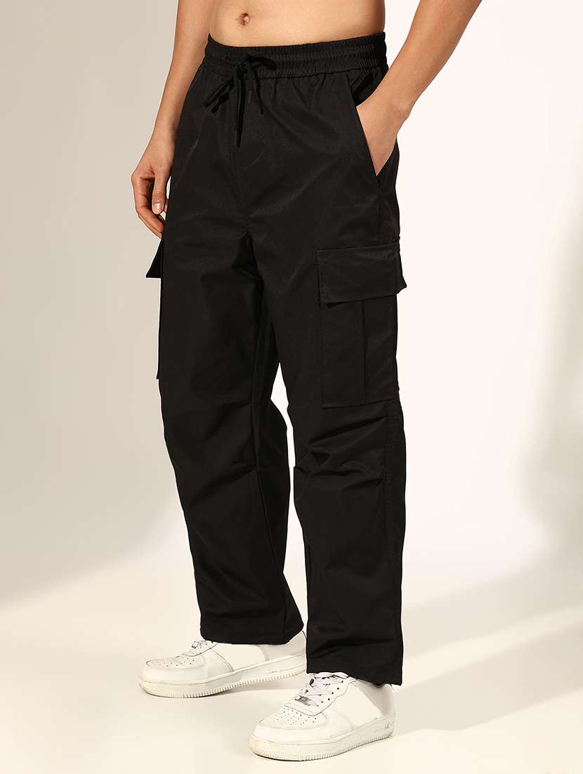 men solid mid rise relaxed fit cargo - 22244238 -  Standard Image - 2