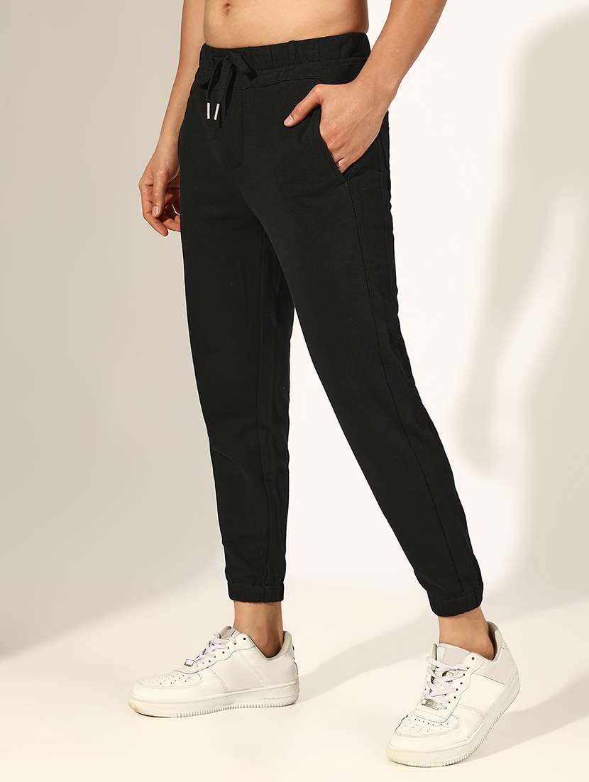 men solid mid rise jogger - 22244253 -  Standard Image - 2