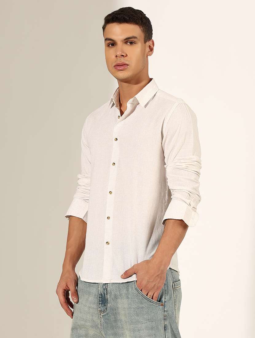 men checkered long sleeve regualr fit casual shirt - 22244275 -  Standard Image - 2