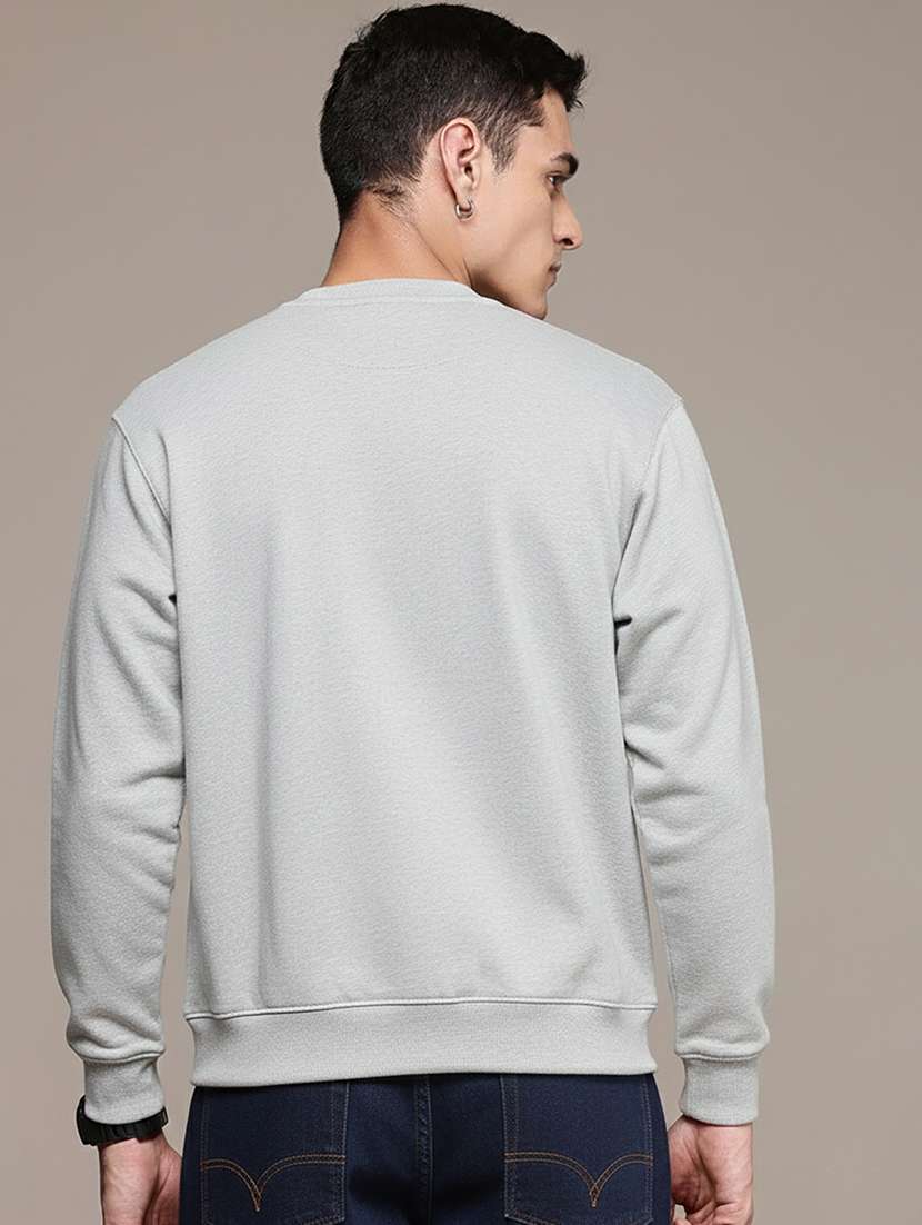 men solid long sleeve regular fit sweatshirt - 22244360 -  Standard Image - 2