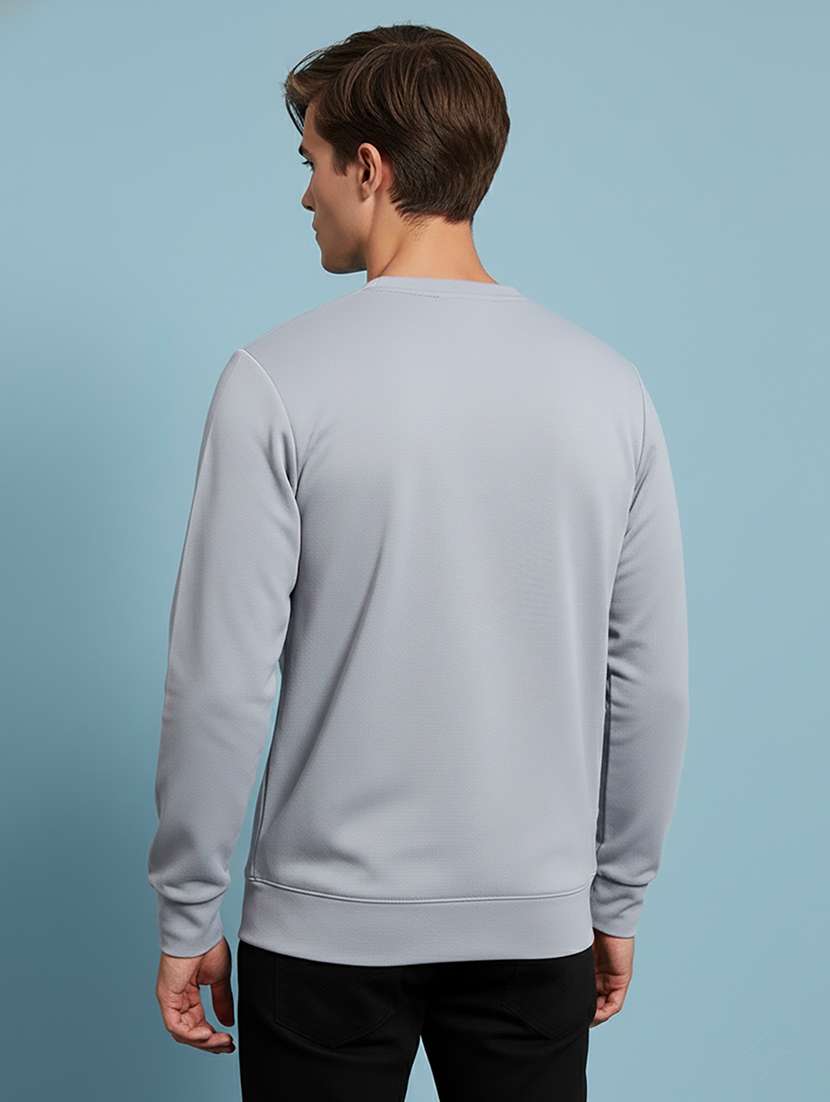 men solid long sleeve regular fit sweatshirt - 22244372 -  Standard Image - 2
