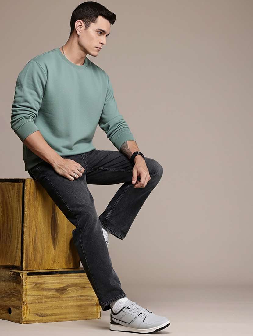 men solid long sleeve regular fit sweatshirt - 22244381 -  Standard Image - 2