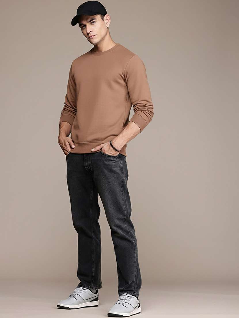 men solid long sleeve regular fit sweatshirt - 22244383 -  Standard Image - 2