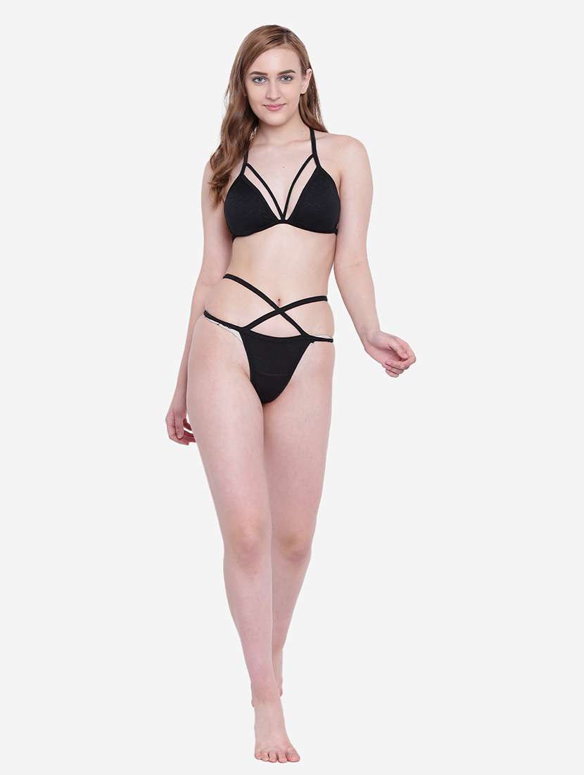 women solid bikini set - 22244404 -  Standard Image - 2