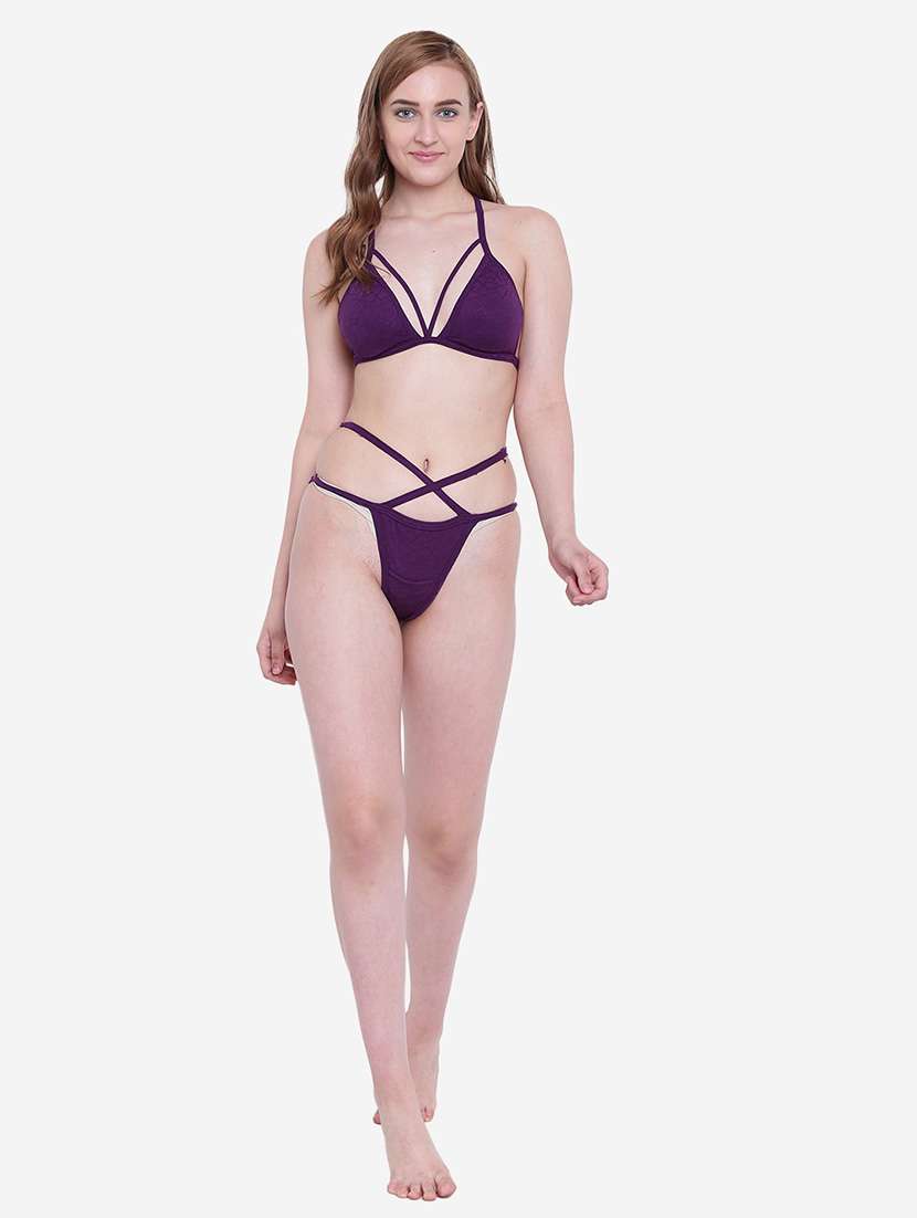 women solid bikini set - 22244405 -  Standard Image - 2