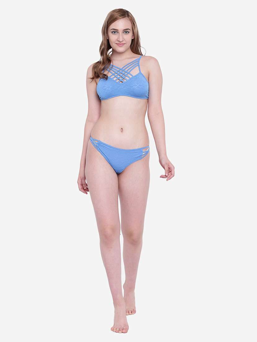 women solid bikini set - 22244408 -  Standard Image - 2