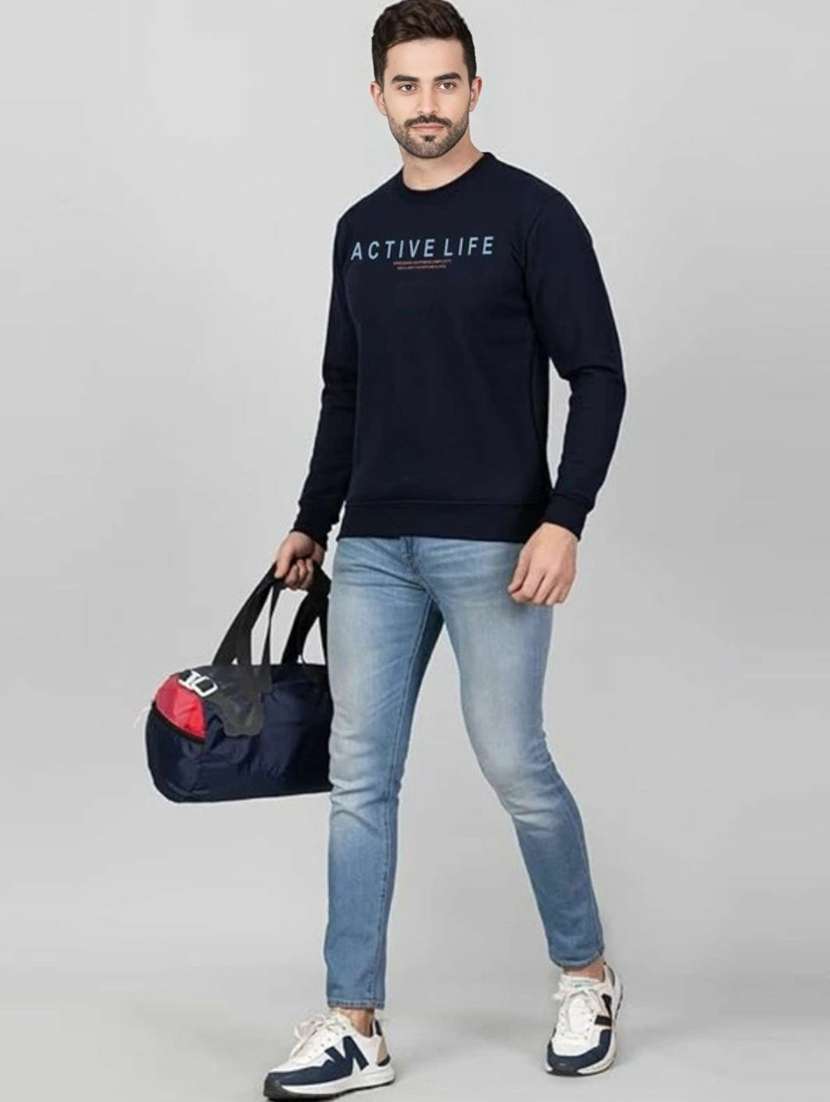 men typographic long sleeve regular fit sweatshirt - 22245681 -  Standard Image - 2