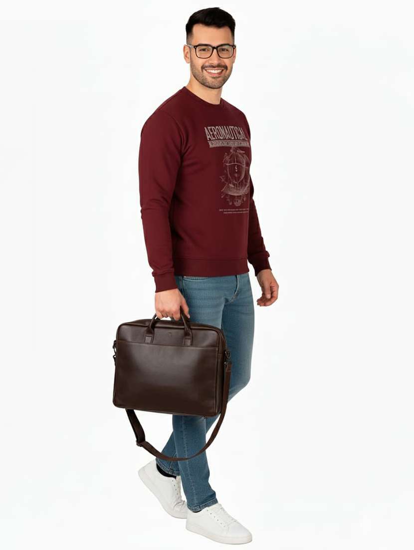 men printed long sleeve regular fit sweatshirt - 22245683 -  Standard Image - 2