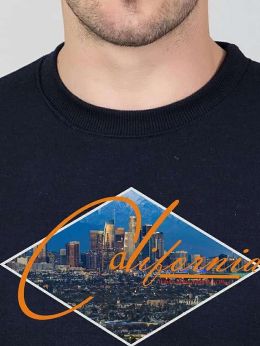 men printed long sleeve regular fit sweatshirt - 22245690 -  Standard Image - 2