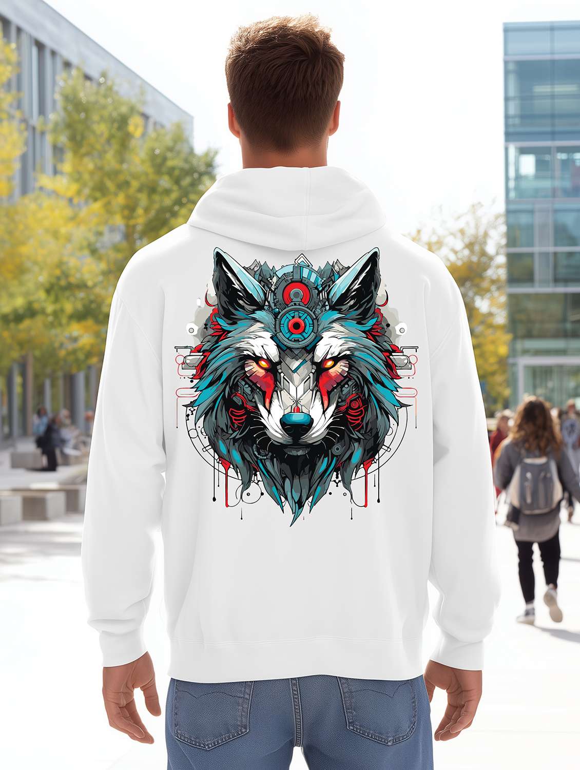 men graphic long sleeve regular fit sweatshirt