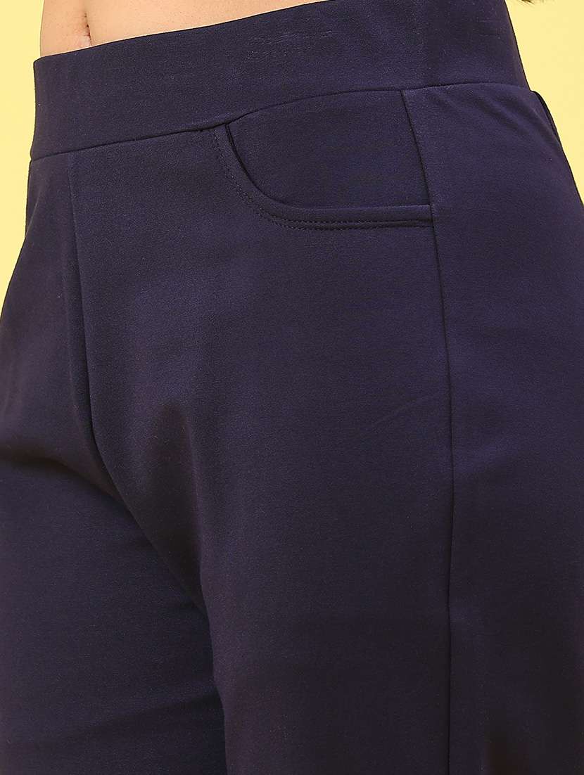 women solid mid rise ankle length jeggings - 22246315 -  Standard Image - 2