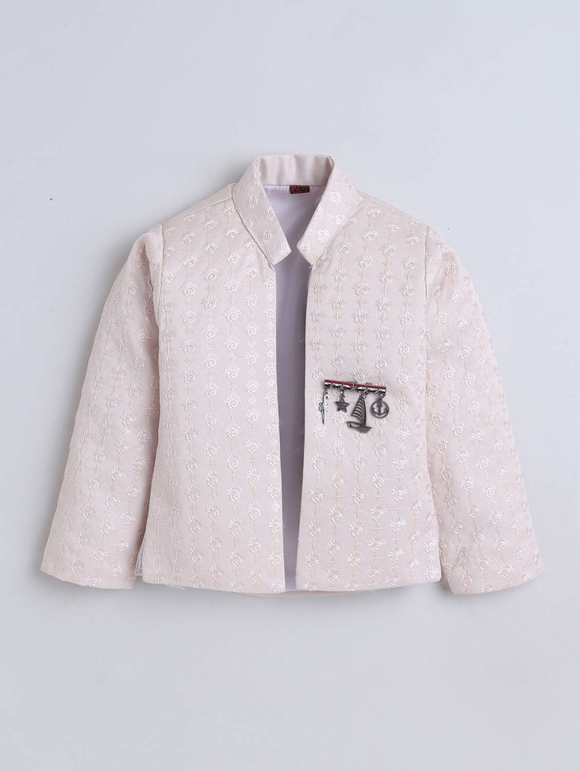 boys embroidered long sleeve sherwani set - 22246371 -  Standard Image - 2