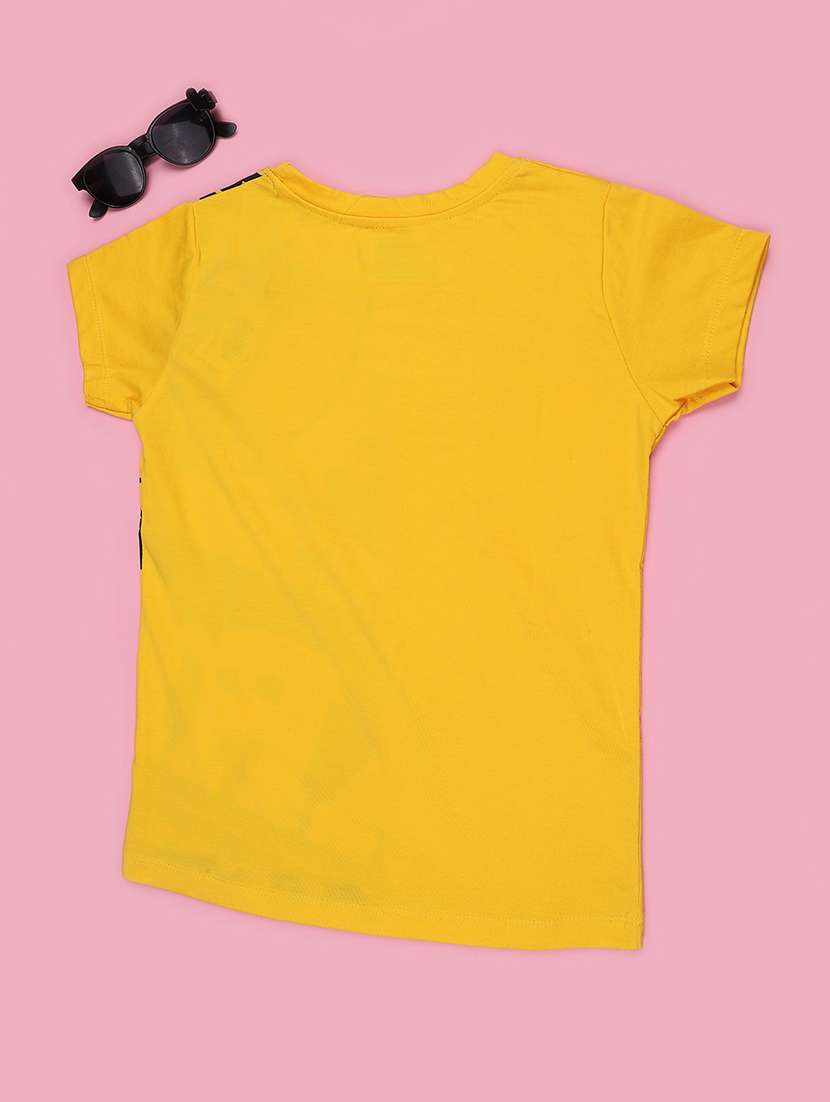 girls printed short sleeves regular fit tee - 22246425 -  Standard Image - 2
