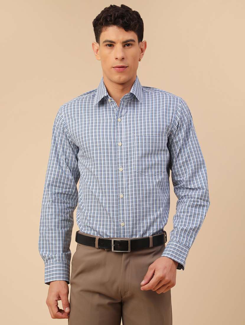 men printed long sleeves slim fit formal shirt - 22246747 -  Standard Image - 2