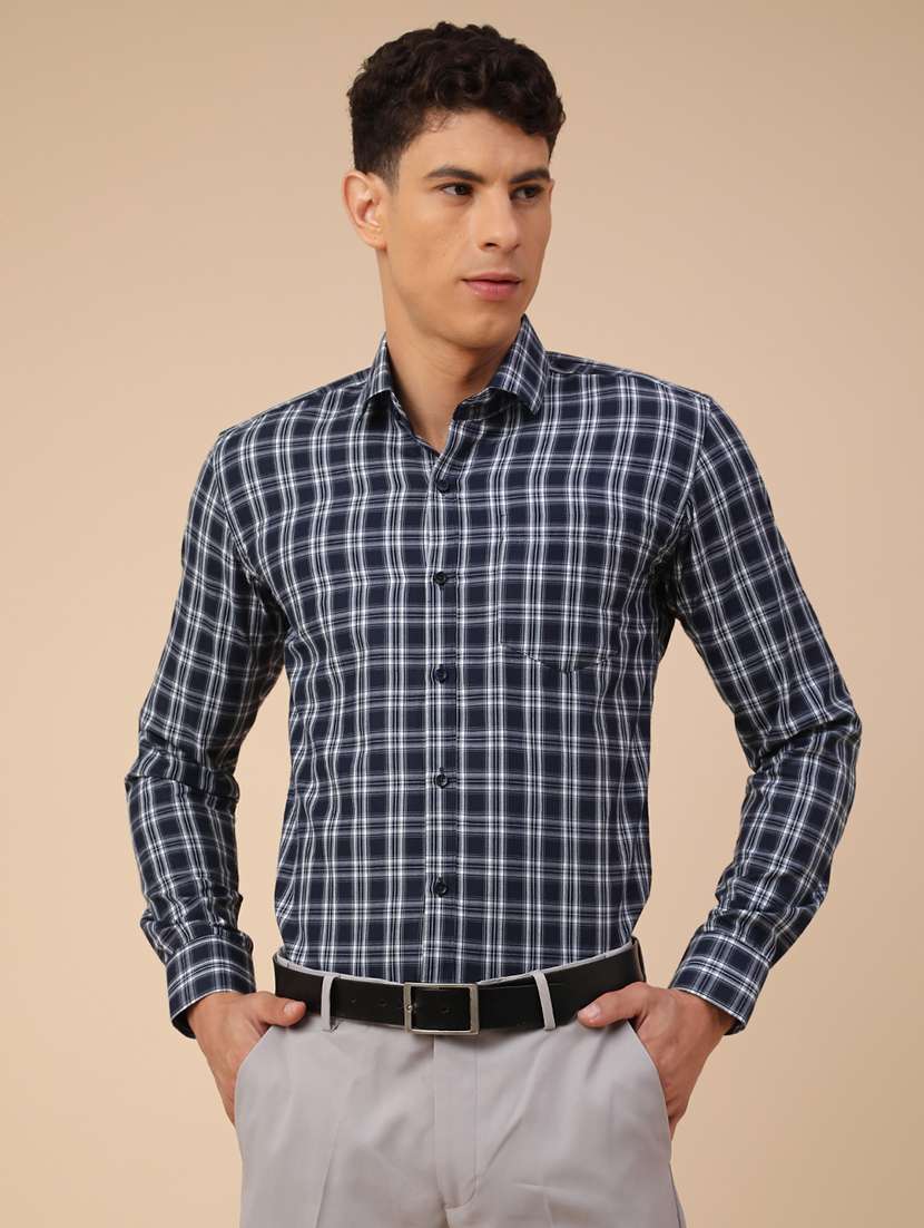 Men Printed Long Sleeves Formal Shirt - 22246786 -  Standard Image - 2
