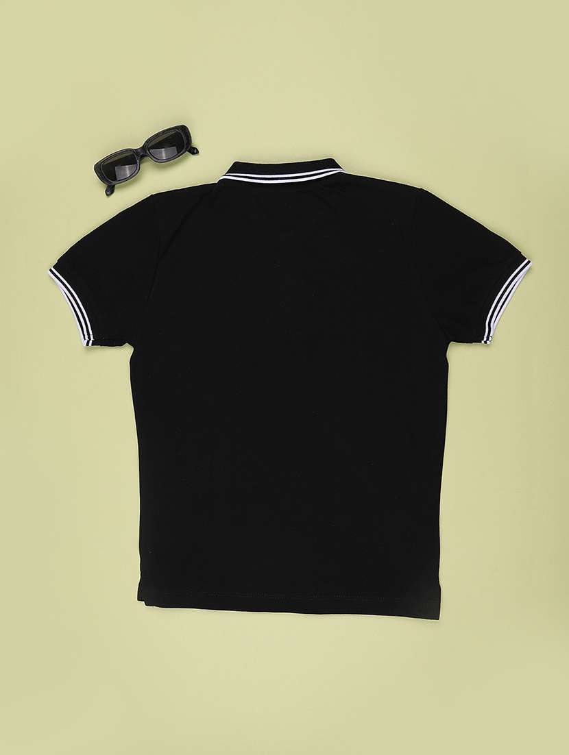 Boys Solid Short Sleeves Polo T-shirt - 22246842 -  Standard Image - 2