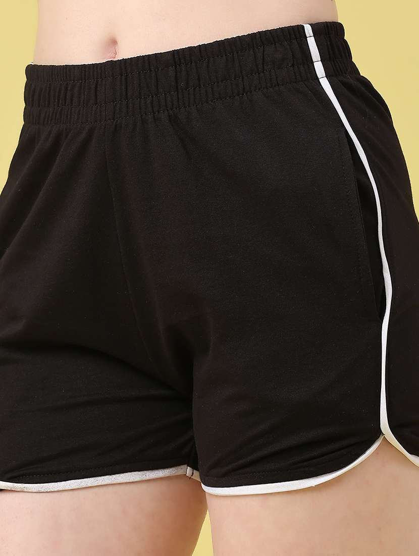 women solid mid rise short - 22247026 -  Standard Image - 2