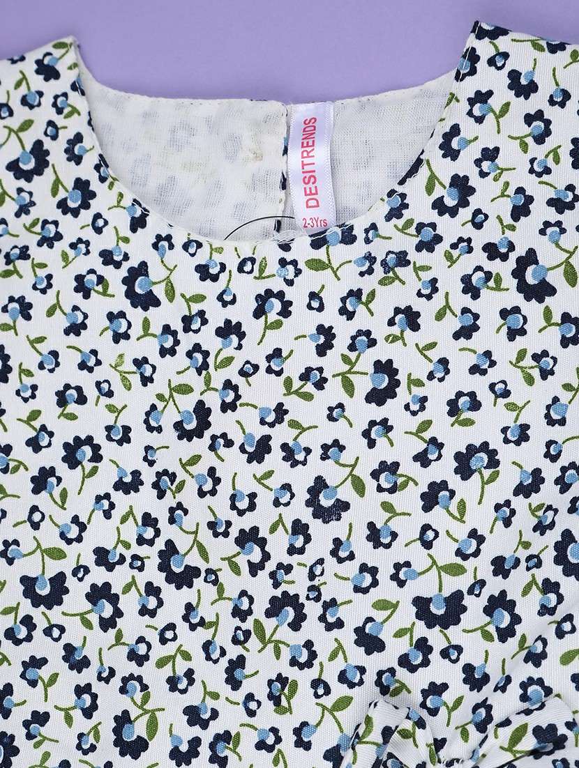 girls printed sleeveless flared frock - 22247154 -  Standard Image - 2