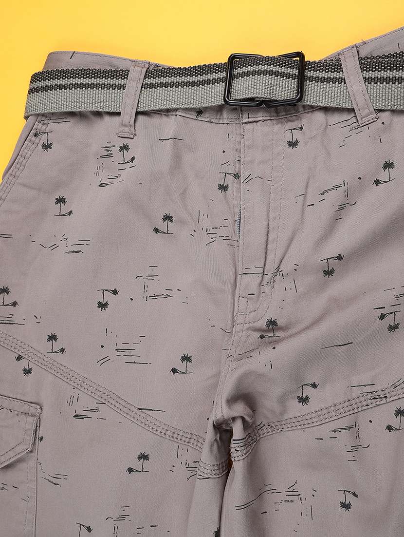boys printed mid rise cargo short - 22247247 -  Standard Image - 2