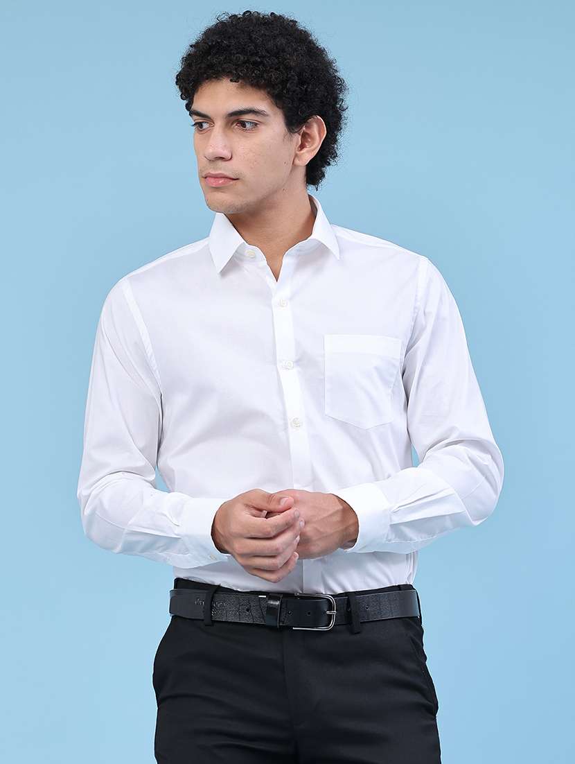 men solid long sleeves slim fit formal shirt - 22247293 -  Standard Image - 2