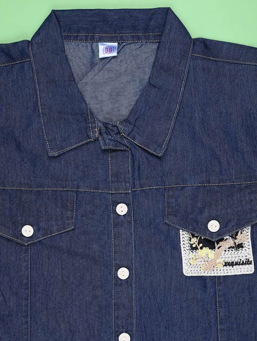 girls solid long sleeve shirt - 22247311 -  Standard Image - 2