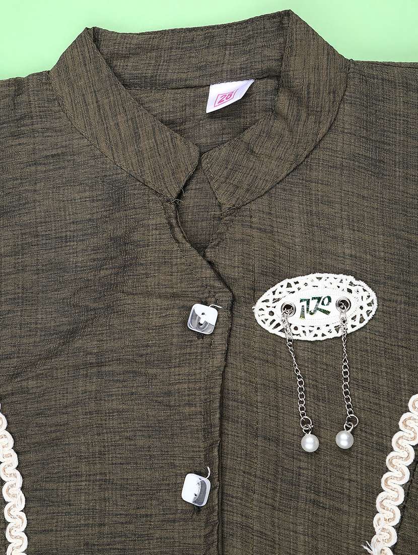 Girls Solid Short Sleeve Top - 22247369 -  Standard Image - 2