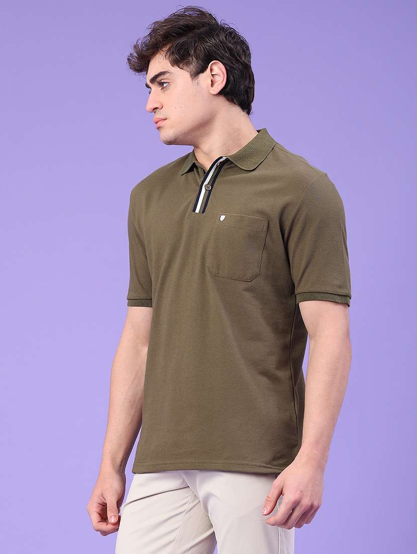 men solid short sleeve regular fit polo t-shirt - 22248492 -  Standard Image - 2