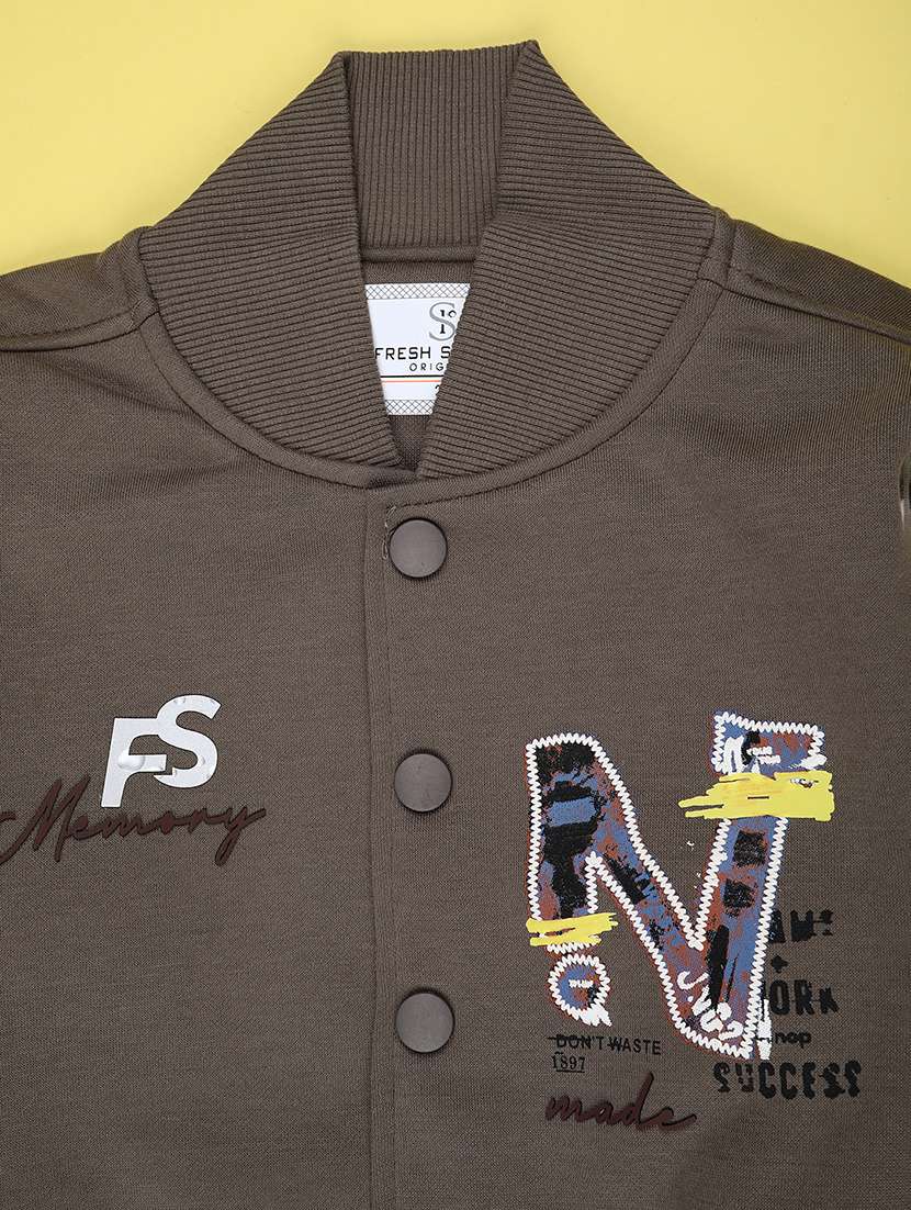 boys printed long sleeve varsity jacket - 22248673 -  Standard Image - 2