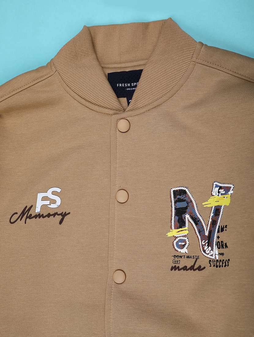 boys printed long sleeve varsity jacket - 22248734 -  Standard Image - 2