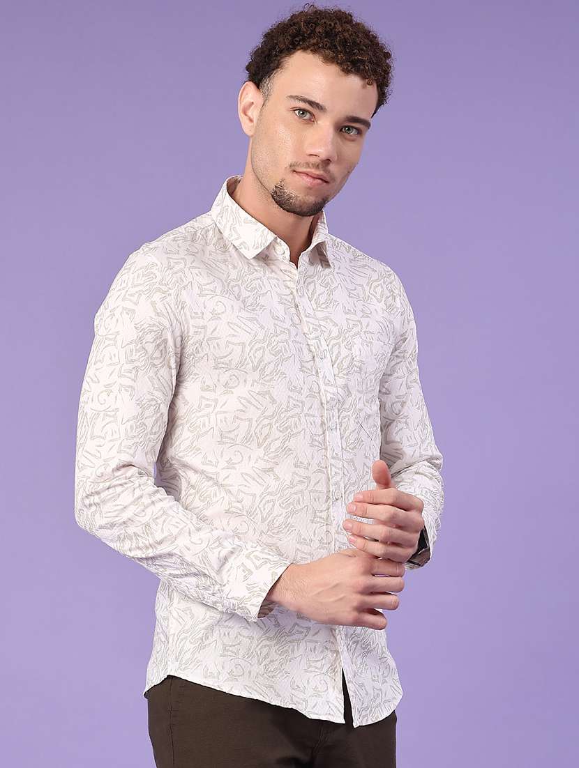 men white cotton casual shirt - 22248802 -  Standard Image - 2