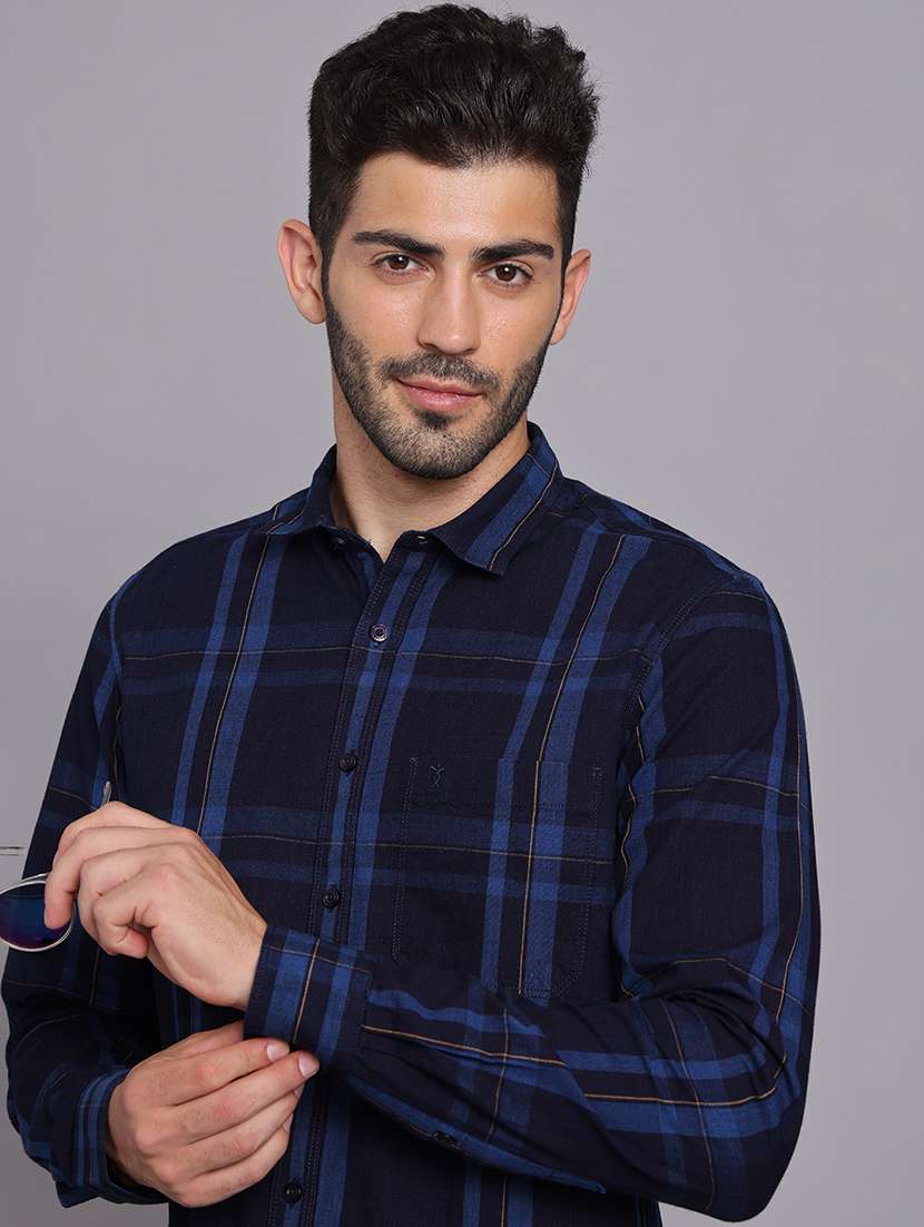 Men Collared Long Sleeve Regular Fit Shirt - 22248872 -  Standard Image - 2