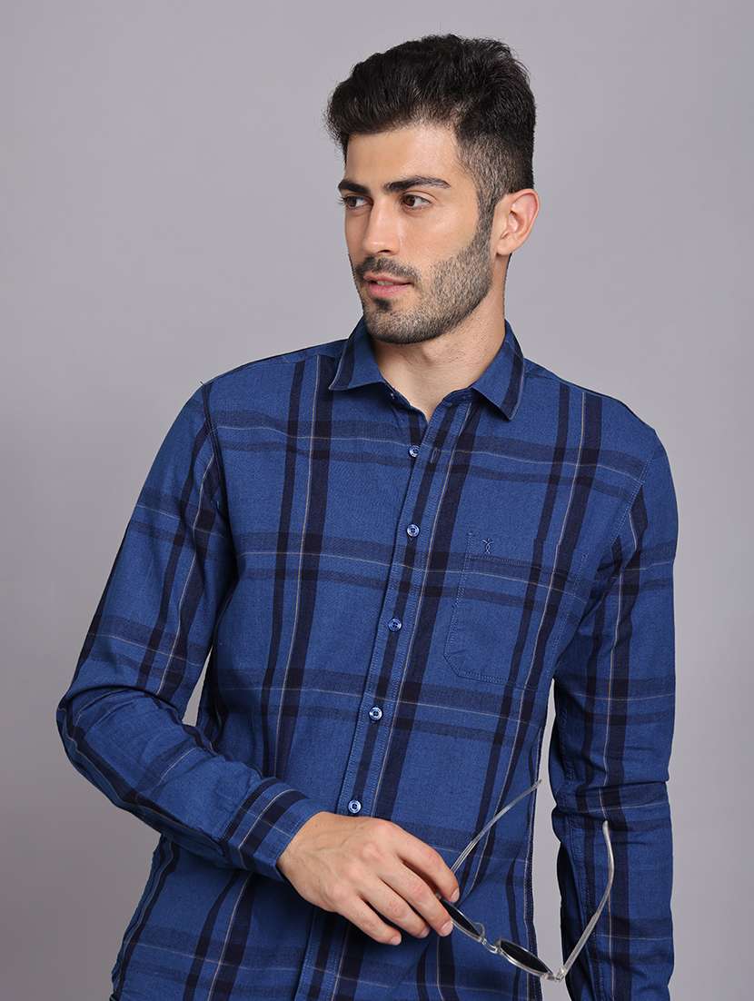 Men Collared Long Sleeve Regular Fit Shirt - 22248873 -  Standard Image - 2