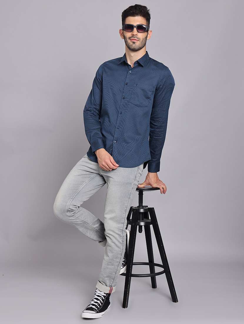 men collared long sleeve regular fit shirt - 22248876 -  Standard Image - 7