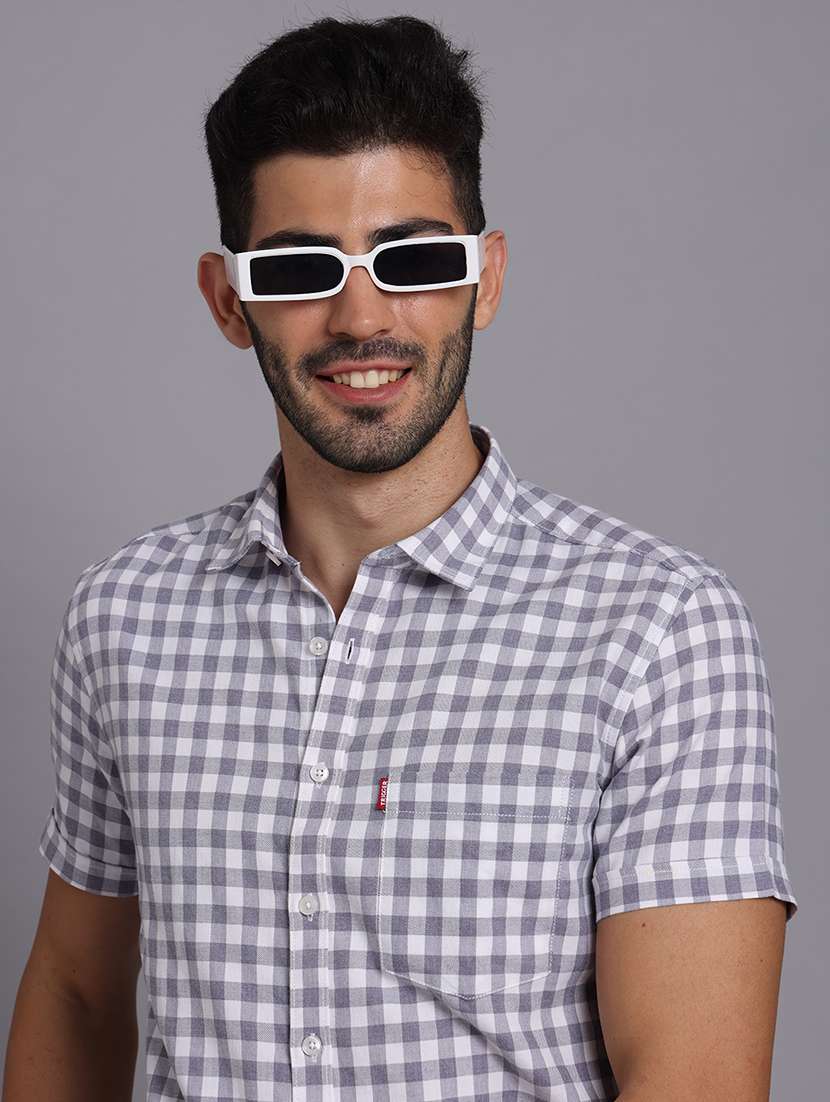 men collared short sleeve regular fit shirt - 22248887 -  Standard Image - 2