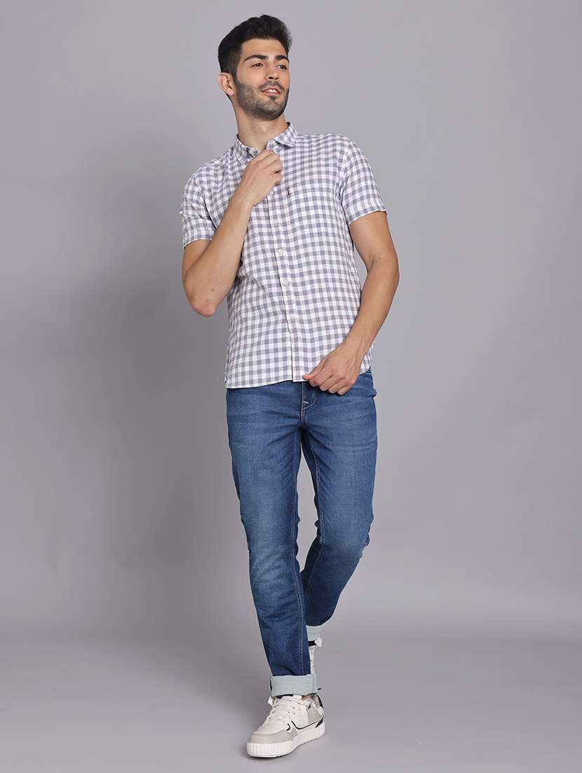 men collared short sleeve regular fit shirt - 22248887 -  Standard Image - 7