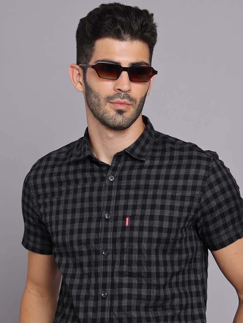 men collared short sleeve regular fit shirt - 22248888 -  Standard Image - 2