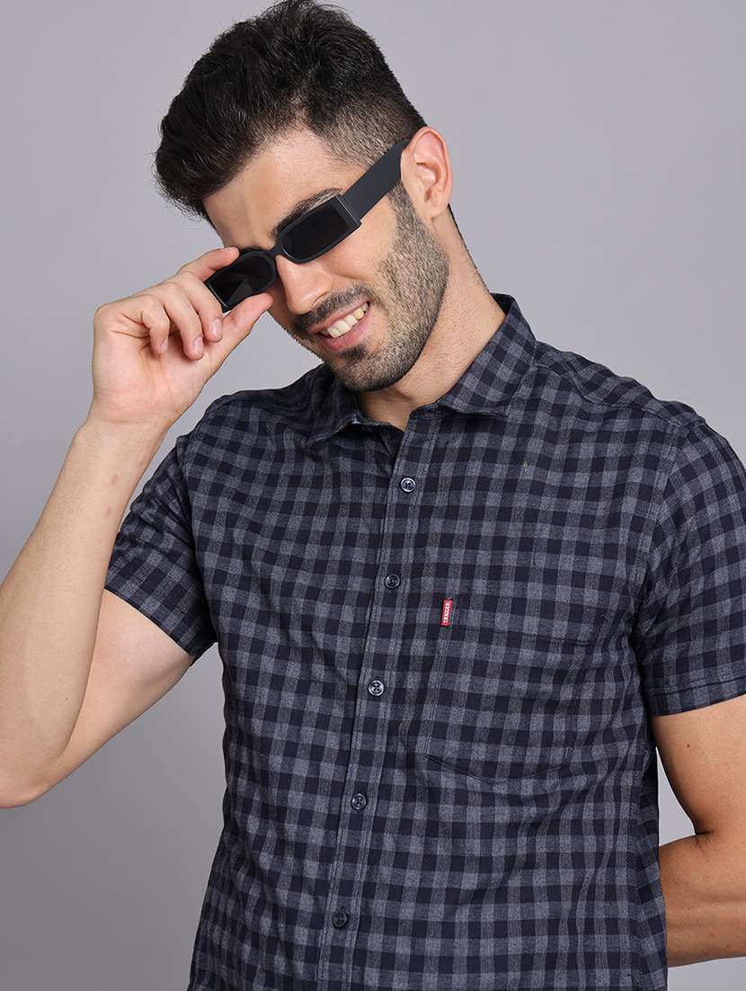 men collared short sleeve regular fit shirt - 22248889 -  Standard Image - 2