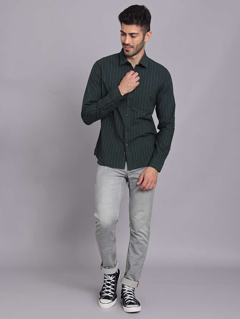 men collared long sleeve regular fit shirt - 22248895 -  Standard Image - 7