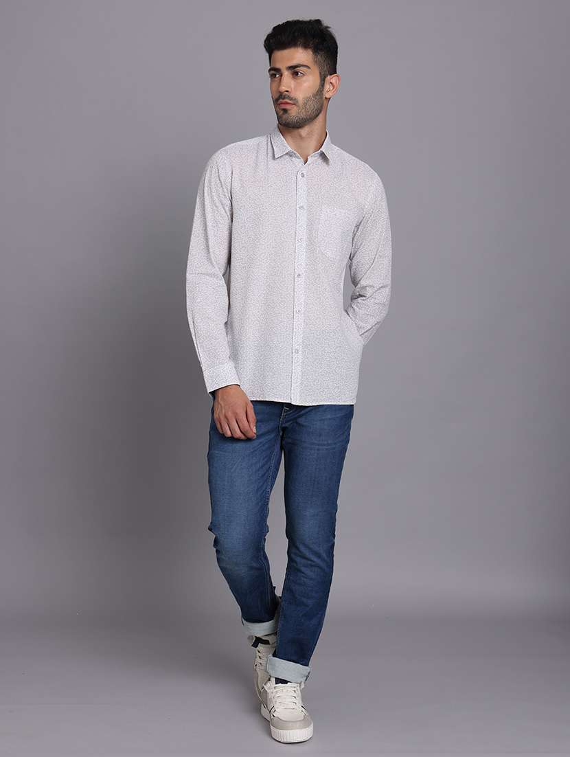 men collared long sleeve regular fit shirt - 22248901 -  Standard Image - 7