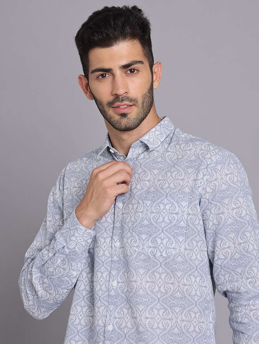 men collared long sleeve regular fit shirt - 22248905 -  Standard Image - 2